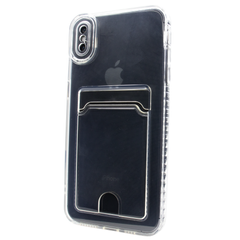 Чехол прозрачный Card Holder для iPhone X|Xs с карманом для карты