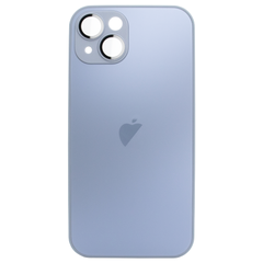 Чехол стеклянный для iPhone 13 матовый AG Glass Case с защитой камеры Sierra Blue