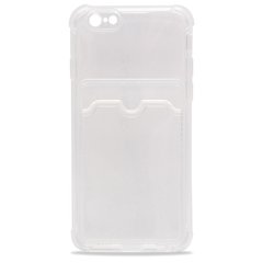Прозрачный чехол с карманом для карты для iPhone 7/8/Se2