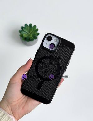 Чехол для iPhone 15 Plus Perforation Case with MagSafe Black