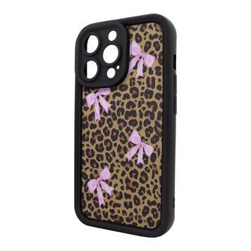 Чохол для iPhone 12 Pro &ndash; Pretty Things "Pink Bows &ndash; Black"