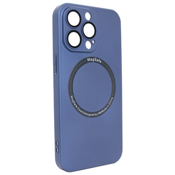 Чохол матовий PC Hard with Magsafe на iPhone 14 Pro Max із захистом камери Navy Blue