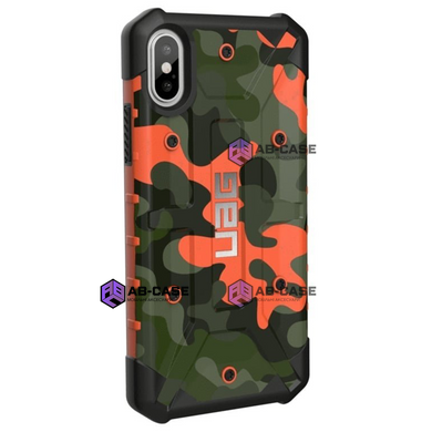 Тактический ударопрочный чехол UAG Pathfinder камуфляжный для iPhone X/Xs (5.8") (Orange-Green)