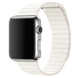 Шкіряний ремінець Leather Loop Band на Apple Watch 42|44|45|49mm White