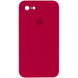 Чехол Silicone Case FULL CAMERA (square side) (для iPhone 7/8/SE2, Rose Red)