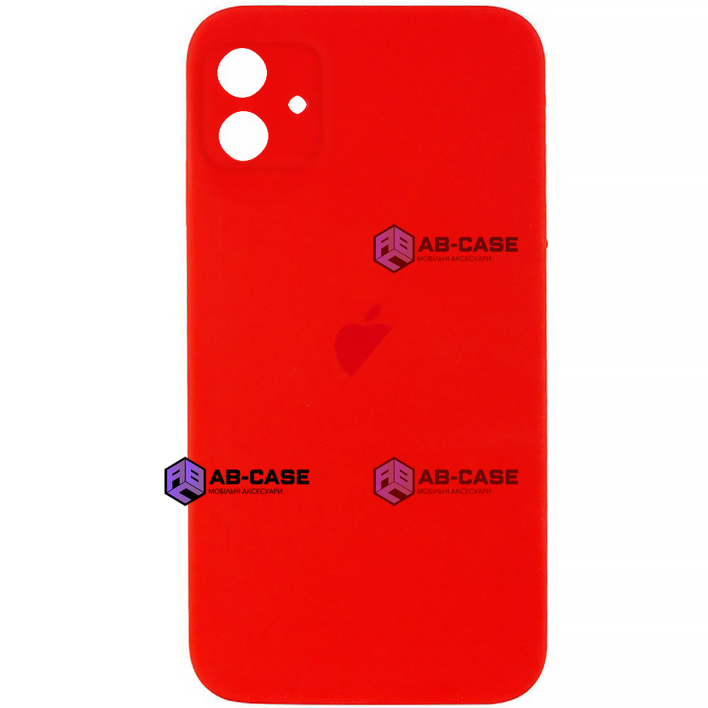 Чехол Silicone Case FULL CAMERA (square side) (для iPhone 12) (Red) (11734)  купить по лучшей цене в Украине | AB-Case - мобильные аксессуары для apple