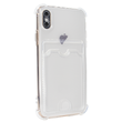 Чохол для iPhone X|Xs Card Holder Armored Case з карманом для картки прозорий
