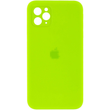 Чехол для iPhone 11 Pro Max : Silicone Case FULL CAMERA (square side) &ndash; Party Green