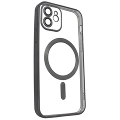 Чохол для iPhone 12 матовий Shining with MagSafe із захисними лінзами на камеру Titanium Black
