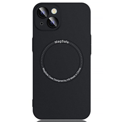 Чехол матовый PC Hard with Magsafe для iPhone 14 c защитой камеры Black