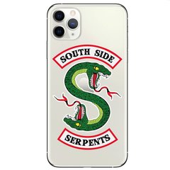 Чехол прозрачный Print Змея Southside serpents для iPhone 11 Pro Riverdale
