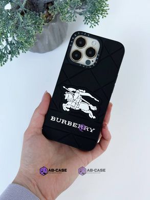 Чехол силиконовый CaseTify Burberry для iPhone 13 Black
