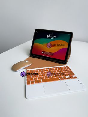 Чехол для iPad 9.7 (AIR/AIR2/NEW9.7/9.7 PRO) с клавиатурой, тачпадом и мышкой - Brown