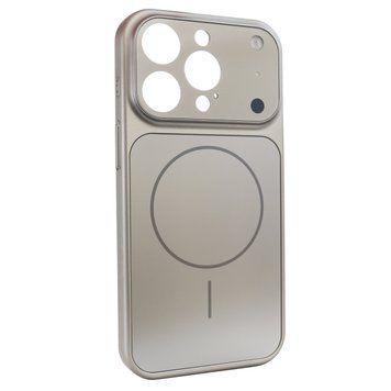 Чехол для iPhone 13 Pro Max : Nofelet AG Glass Case with MagSafe &ndash; Titanium