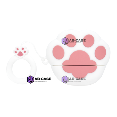Чохол для AirPods Pro Cat Paw White 3D Case
