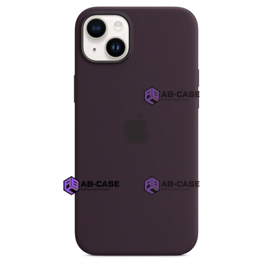 Чехол Silicone Case with Magsafe для iPhone 14 Elderberry