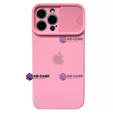 Чехол Silicone with Logo Hide Camera, для iPhone 11 Pro Max (Light Pink)