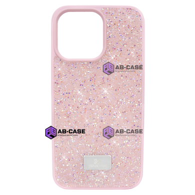 Чехол для iPhone 15 Swarovski Crystalline со стразами Pink