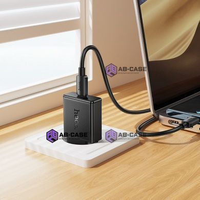 Зарядное устройство 25W (1 Type-C) Hoco N74 Speed PD ультратонкий (Black)