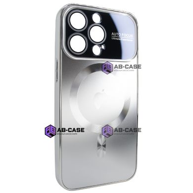 Чехол для iPhone 14 Pro матовый NEW PC Slim with MagSafe case с защитой камеры Silver