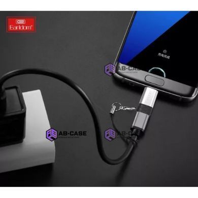 Перехідник Type-C на (Micro-USB) Earldom ET-TC13 &mdash; Black