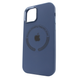 Чохол для iPhone 14 Silicone case with MagSafe Metal Camera Midnight Blue