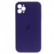 Чохол Silicone Case FULL CAMERA (square side) (на iPhone 12 pro Max) (Ultraviolet)