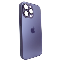 Чехол стеклянный матовый для iPhone 11 Pro AG Glass Case с защитой камеры Deep Purple