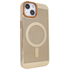 Чохол для iPhone 15 Plus Perforation Case with MagSafe Gold