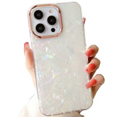 Чехол для iPhone 15 Pro Marble Case White