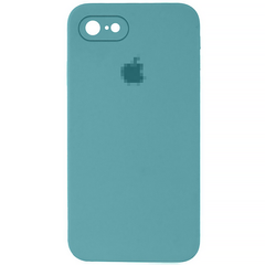 Чохол Silicone Case FULL CAMERA (square side) (на iPhone 7/8/SE2, Sea Blue)