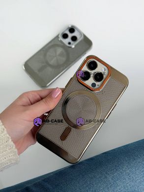 Чехол для iPhone 15 Plus Perforation Case with MagSafe Gold