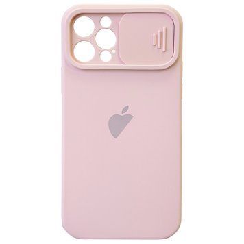 Чохол Silicone with Logo Hide Camera, для iPhone 12 Pro (Pink Sand)