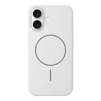Чохол для iPhone 16 : Silicone Slim MagSafe &ndash; White