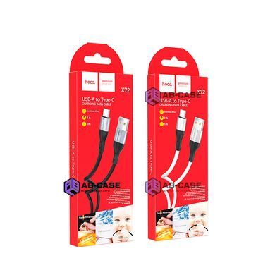 Кабель HOCO (USB to Type-C) 2.4A X72 Creator &ndash; Black (1m)