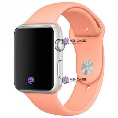 Силиконовый ремешок для Apple Watch (42mm, 44mm, 45mm, 49 mm №27 Flamingo)