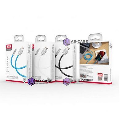 Кабель XO (USB &ndash; Lightning) 6A NB227 Silicone Zinc Alloy &ndash; White (1m)