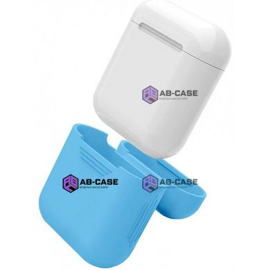 Чехол для AirPods 1/2 silicone case (Blue)