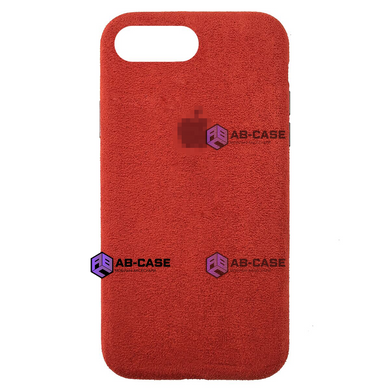 Чехол Alcantara FULL для iPhone (iPhone 7/8 PLUS, Red)