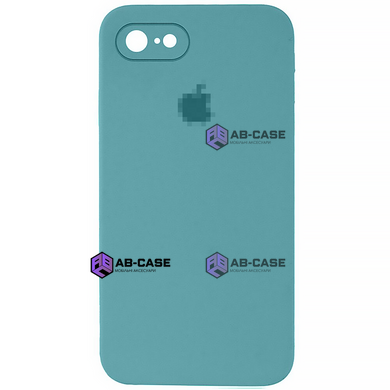 Чехол Silicone Case FULL CAMERA (square side) (для iPhone 7/8/SE2, Sea Blue)