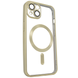 Чехол для iPhone 13 матовый Shining with MagSafe с защитными линзами на камеру Gold