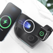 Беспроводная зарядная станция 4 в 1 Magsafe 30w (iPhone+Phone+Apple Watch+AirPods) (Black) 3