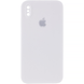 Чохол Silicone Case FULL CAMERA (square side) (на iPhone X/Xs) (White)