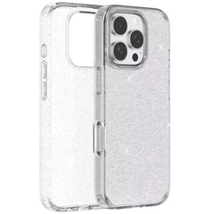 Чехол для iPhone 16 Pro Crystal Case прозрачный с блестками