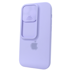 Чехол для iPhone 14 Pro Silicone with Logo hide camera Light Purple