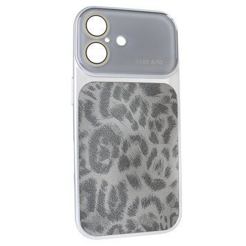 Чохол для iPhone 17 : AITO PU-Leather Leopard Case &ndash; Black