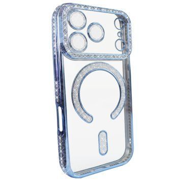 Чохол для iPhone 18 Pro Max | 17 Pro Max : Diamond Shining Case with MagSafe &ndash; Blue