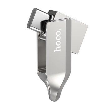 Флеш-накопитель 64GB Type-C/USB Hoco UD8 Smart &mdash; Silver