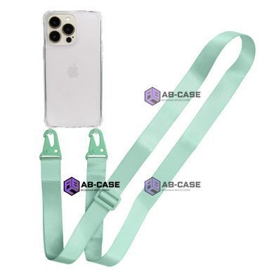 Прозрачный чехол для iPhone 13 Pro c ремешком Crossbody - Avocado