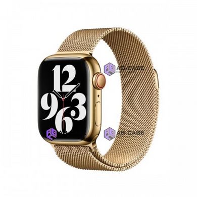 Металлический ремешок Milanese Loop для Apple Watch (42mm, 44mm, 45mm, 49mm Gold)
